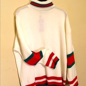 Fake Gucci colors Acrylic sweater by boohoo UK size 16